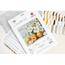 Cross Stitch Kit "Apricot blossom" 25.5 x 22 cm SB7062