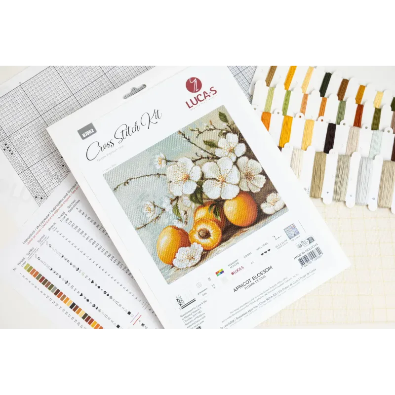Cross Stitch Kit "Apricot blossom" 25.5 x 22 cm SB7062