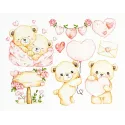 Cross Stitch Kit "Little Hearts Collection" 26 x 20 cm SB1446