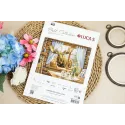 Kit de point de croix "Invité inattendu à la cabane" 27x20 cm SG731