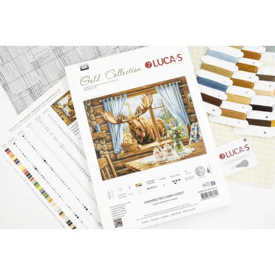 Petit Point Kit "Unexpected Cabin Guest" 27x20 cm SG731