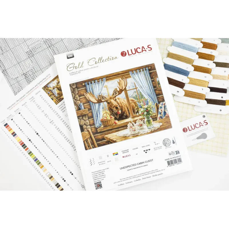Cross Stitch Kit "Unexpected Cabin Guest" 27x20 cm SG731