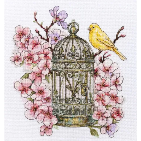 Cross-stitch kit "Canary Song" 22 х 24 cm AAH-331