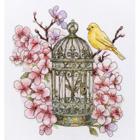 Cross-stitch kit "Canary Song" 22 х 24 cm AAH-331