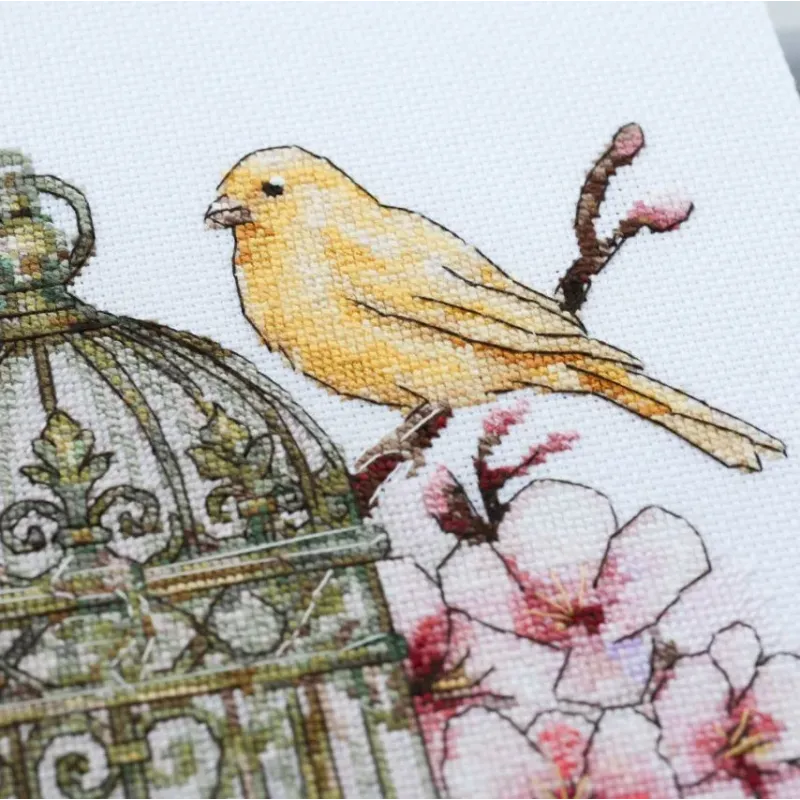 Cross-stitch kit "Canary Song" 22 х 24 cm AAH-331