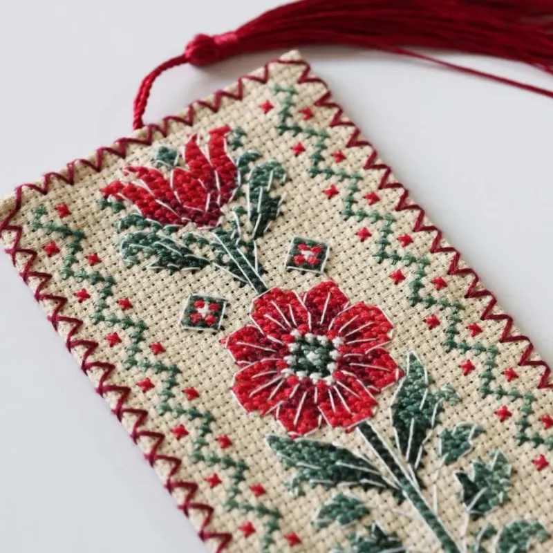 Kit point de croix Marque-page "Talisman floral" 6.5 х 18 cm AAHK-002