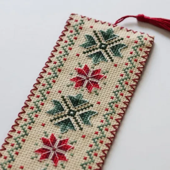 Cross-stitch kit Bookmark "Floral talisman" 6.5 х 18 cm AAHK-002