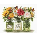 Kreuzstich-Set "Traum vor der Liebe" 29x23 cm SB7064