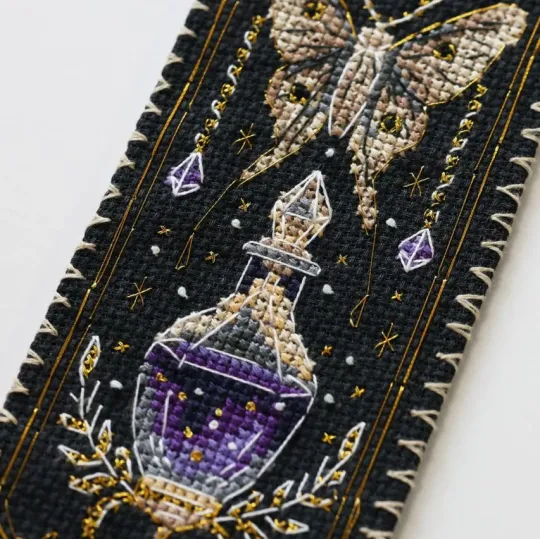 Kreuzstich-Set Lesezeichen „Mystischer Trank“ 6,5 x 18 cm AAHK-001