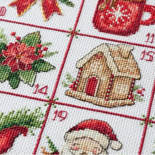 Cross-stitch kit "Christmas Advent" 29 х 50 cm AAH-324