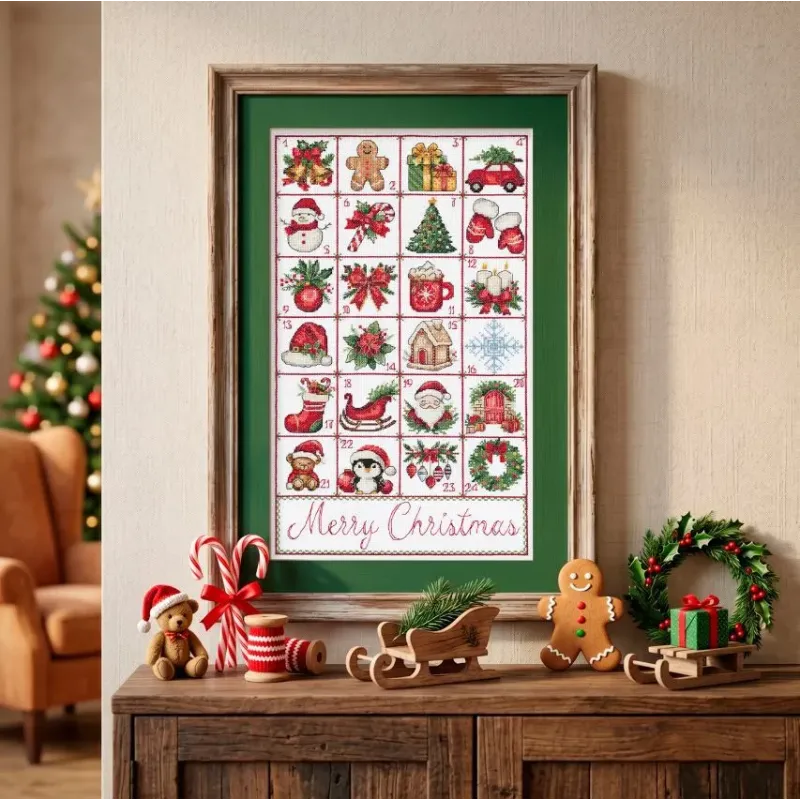 Cross-stitch kit "Christmas Advent" 29 х 50 cm AAH-324