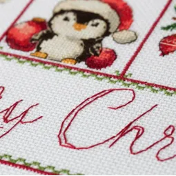 Kit de point de croix "Avent de Noël" 29 x 50 cm AAH-324
