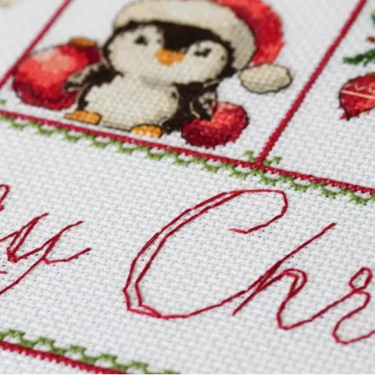 Kit de point de croix "Avent de Noël" 29 x 50 cm AAH-324