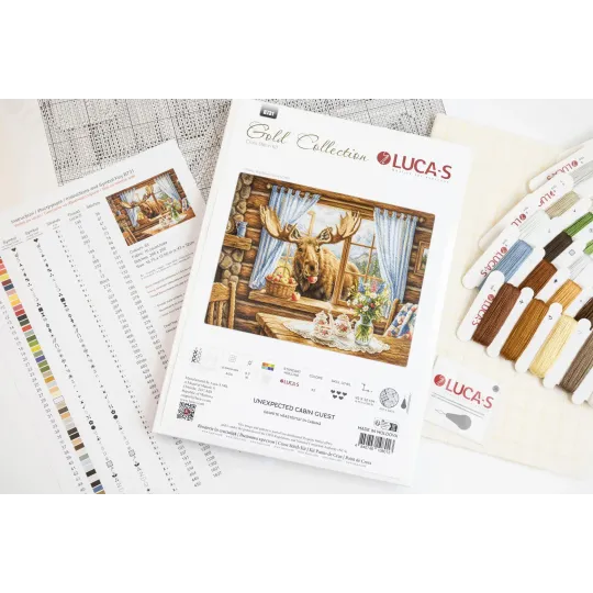 Cross Stitch Kit "Unexpected Cabin Guest" 43x32 cm SB731