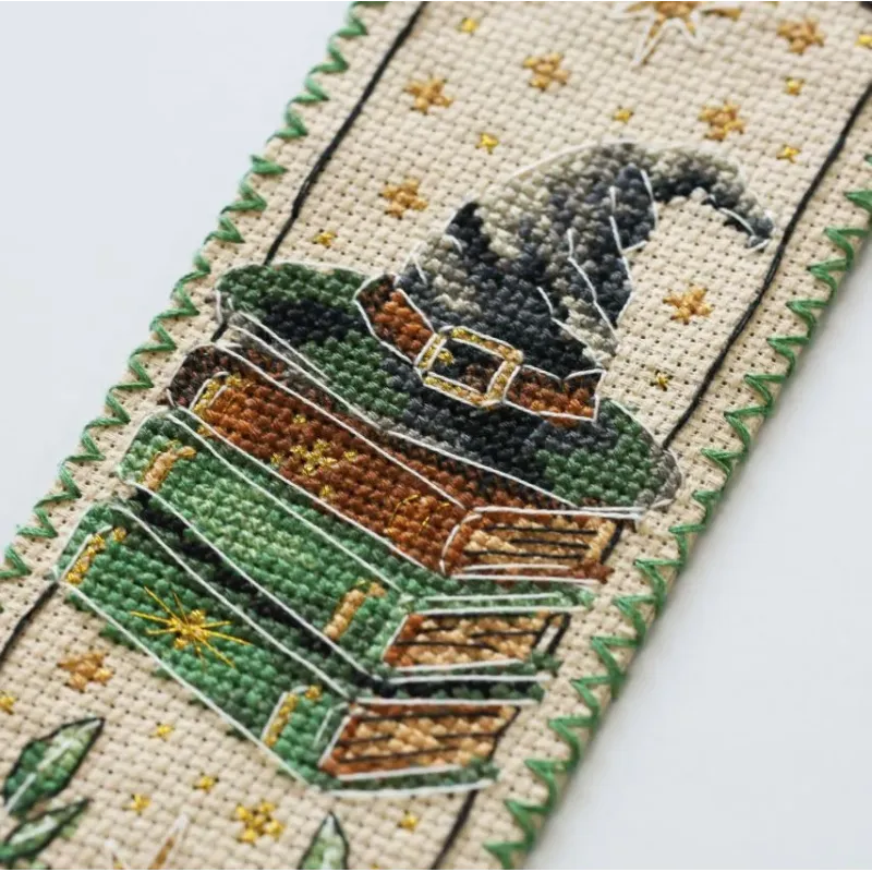 Cross-stitch kit Bookmark "Power of three" 6.5 х 18 cm AAHK-003