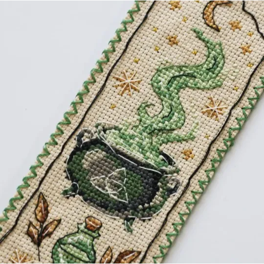 Cross-stitch kit Bookmark "Power of three" 6.5 х 18 cm AAHK-003