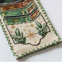 Cross-stitch kit Bookmark "Power of three" 6.5 х 18 cm AAHK-003
