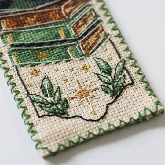 Cross-stitch kit Bookmark "Power of three" 6.5 х 18 cm AAHK-003