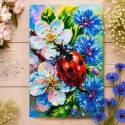 Haupt-Perlenstickerei-Set "Unter Kornblumen" 16 x 24 cm AAB-984