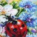 Kit de broderie de perles principales "Parmi les bleuets" 16 x 24 cm AAB-984