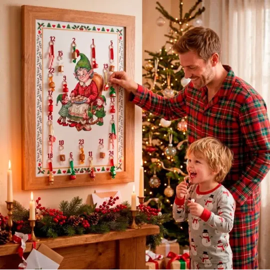 Cross-stitch kit "A treat for the elves" 40 х 60 cm AAH-332