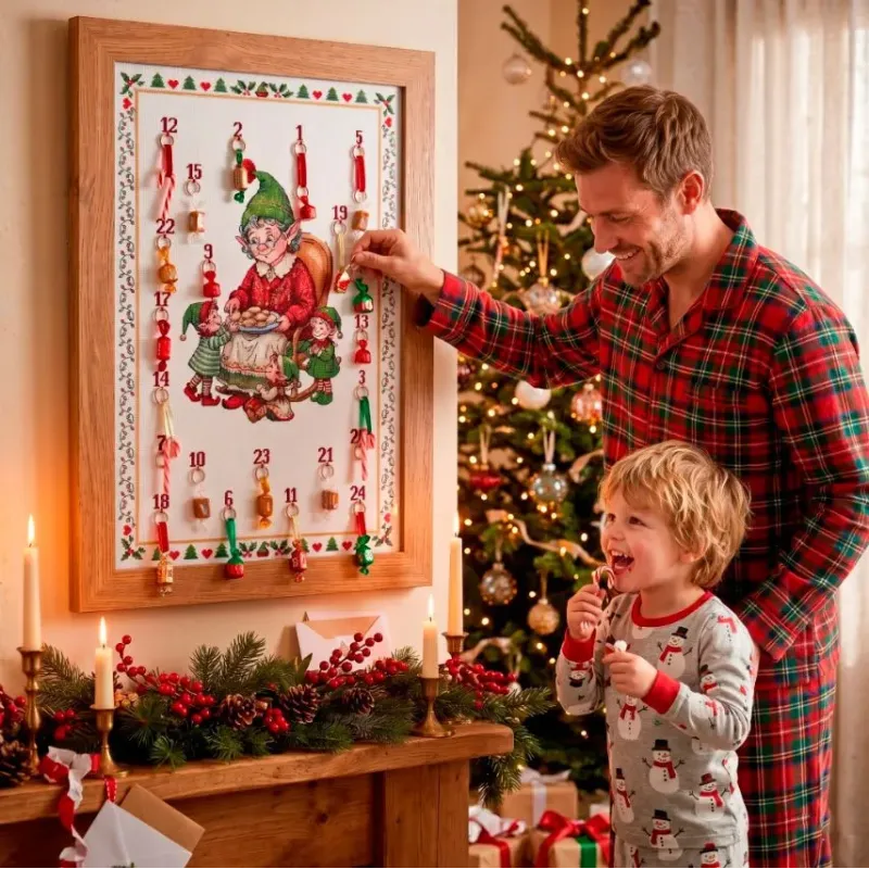 Cross-stitch kit "A treat for the elves" 40 х 60 cm AAH-332