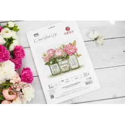 Cross Stitch Kit "Little by Little Blooming" 33x24 cm SB7065