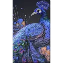 Main Bead Embroidery Kit "Magical wonder bird" 25 x 45 cm AAB-907