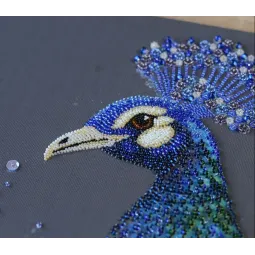 Main Bead Embroidery Kit "Magical wonder bird" 25 x 45 cm AAB-907
