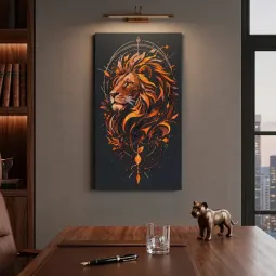 Haupt-Perlenstickerei-Set "Der König der Tiere" 30 x 54 cm AAB-983