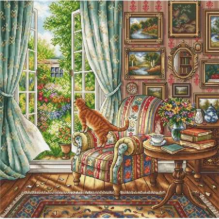 Kreuzstich-Set "Sonniger Morgen" 32,70 × 32,54 cm AVA-P164