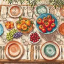 Cross stitch kit "Mediterranean Table" 31.75 × 31.75 cm AVA-P139