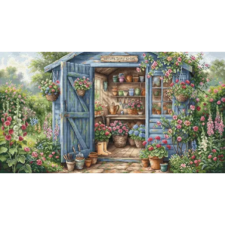 Cross stitch kit "Garden in Bloom" 47.63 × 25.72 cm AVA-P132