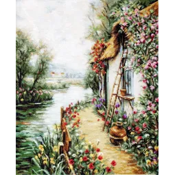 Petit Point Set "Am Fluss" SG581