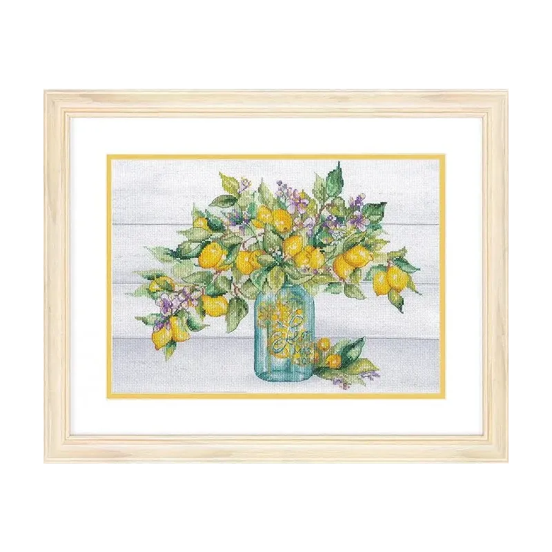 Kreuzstich-Set "Zitronenglas" 35x25 cm D70-35442