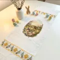 (Nutrauktas) Kryžiaus siuvinėjimo rinkinys "Rushnyk «Žydintis Velykų kiaušinis»" 95х33 cm AAHE-005
