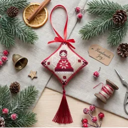 Cross-stitch kits three-dimensional decoration "Festive little angel" AAHT-007