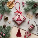 Kits de broderie "Petit ange festif" en trois dimensions AAHT-007