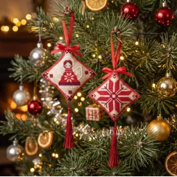 Cross-stitch kits three-dimensional decoration "Festive little angel" AAHT-007