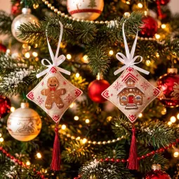 Cross-stitch kits three-dimensional decoration "Christmas Treat" AAHT-005