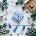 Kreuzstich-Kits dreidimensionale Dekoration "Frosty Ornament" AAHT-003
