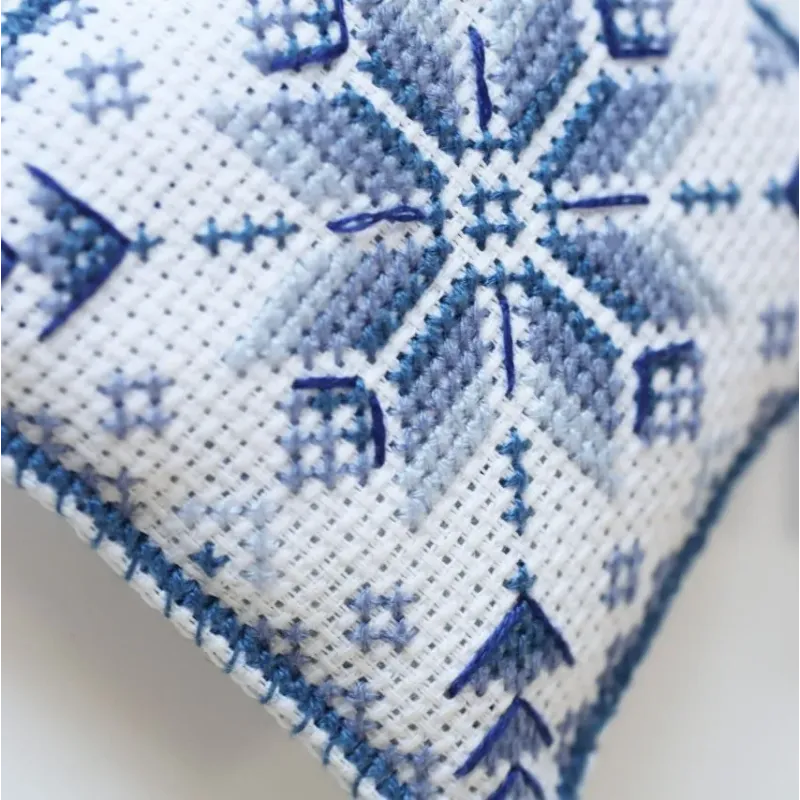 Kits de point de croix décoration tridimensionnelle "Ornement Givre" AAHT-003