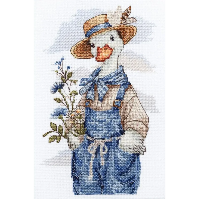 Siuvinėjimo kryželiu rinkinys "Kiemo meistras" 15 x 23 cm AAH-337