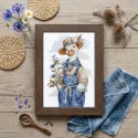 Cross-stitch kit "The yard master" 15 х 23 cm AAH-337