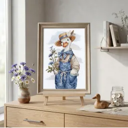 Cross-stitch kit "The yard master" 15 х 23 cm AAH-337
