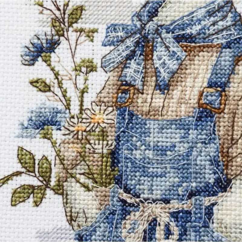 Kit point de croix "Le maître du jardin" 15 x 23 cm AAH-337