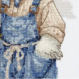Siuvinėjimo kryželiu rinkinys "Kiemo meistras" 15 x 23 cm AAH-337