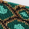 Siuvinėjimo karoliukais apykaklės rinkinys „Serpentarium“ 15 x 4,7 cm AADB-013