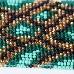 Perlenstickerei-Set Kragen „Serpentarium“ 15 x 4,7 cm AADB-013
