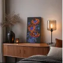 Pagrindinis karoliukų siuvinėjimo rinkinys "Neoninės aguonos" 26 x 53 cm AAB-982